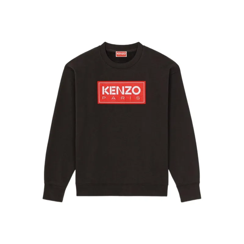KENZO Logo Patch Drop-Shoulder Sweatshirt-0