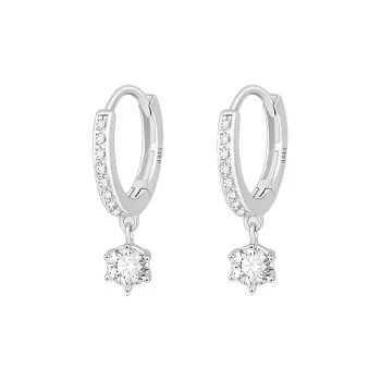 Daisy Dream Full Sterling Silver Earrings Women's