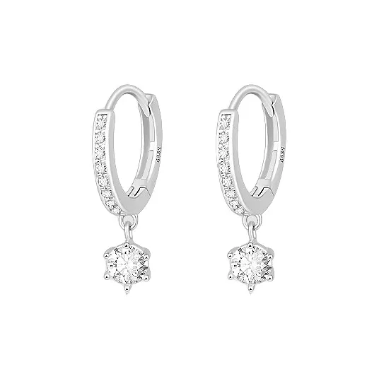 Daisy Dream Full Sterling Silver Earrings Women's-0