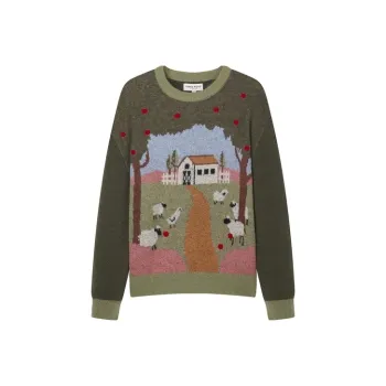 Teenie Weenie Sweater Women's Army Green