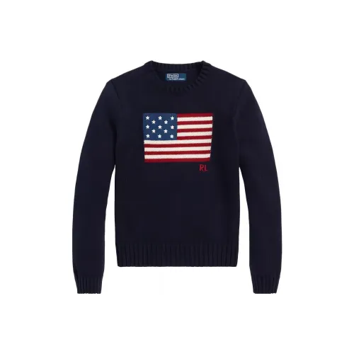 Polo Ralph Lauren X mark polo Ralph Lauren Cotton American Flag Crewneck 'Black'