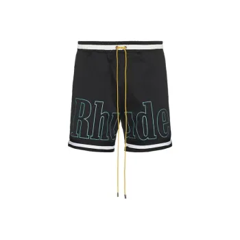 RHUDE Logo Basketball Swim Shorts