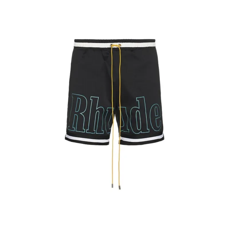 RHUDE Logo Basketball Swim Shorts-0