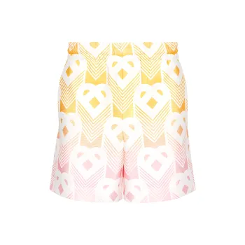 CASABLANCA Monogram Effect Elastic Waist Shorts