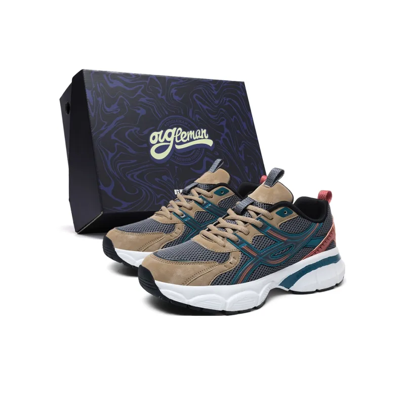 OUGLEMEN Cushioning, Slip Resistant, Abrasion Resistant Coverage Low Top Chunky Sneakers Unisex Box Included-12