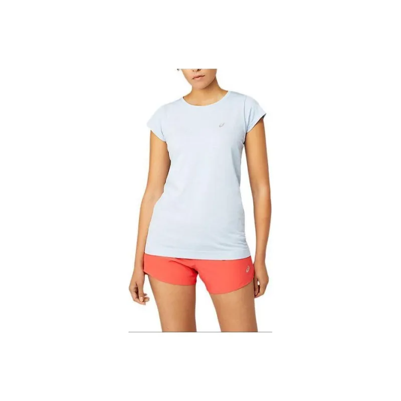 Asics Race Seamless Short Sleeve Top T-Shirt Women's Light Blue-0