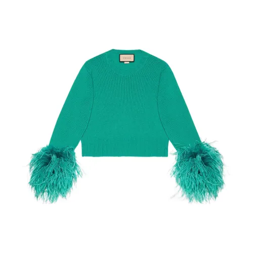 GUCCI SS22 Sweater Women's Aqua Green
