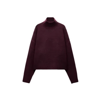 ZARA Sweater Women's Burgundy Red