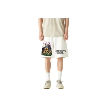 AFTER SCHOOL SPECIAL Casual Shorts Unisex White
