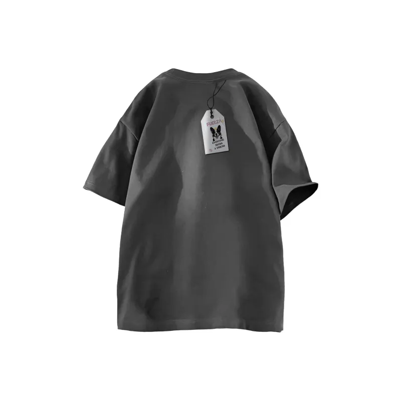 FUERZA Drop Shoulder Sleeve Short Sleeved T Shirts Unisex-10