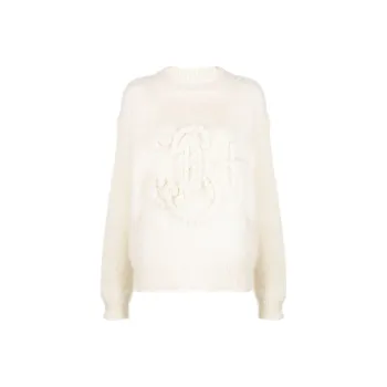 JIL SANDER Logo embroidered Chunky knit Jumper