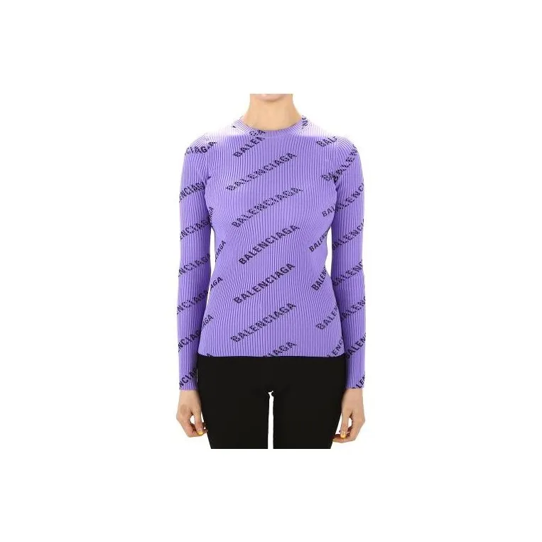 Balenciaga T Shirts Women's Purple-0