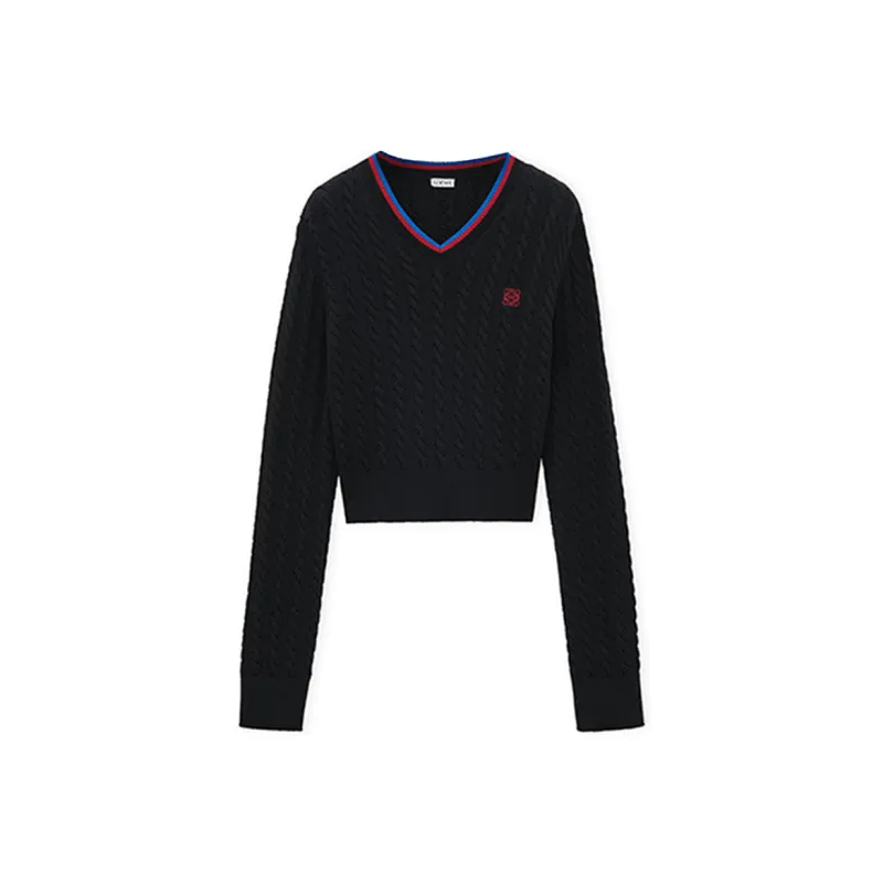 LOEWE SS25 Sweater Women's Black-0