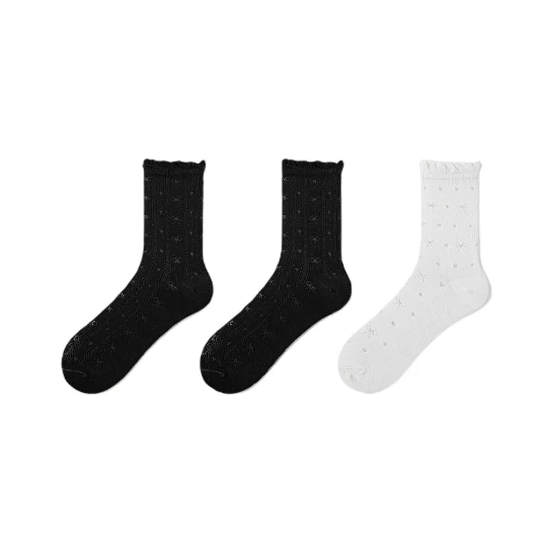 H YXIANG Mid Calf Socks Women's Combo Set-12