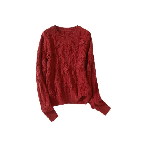 JINJU aop sweaters Women's Red