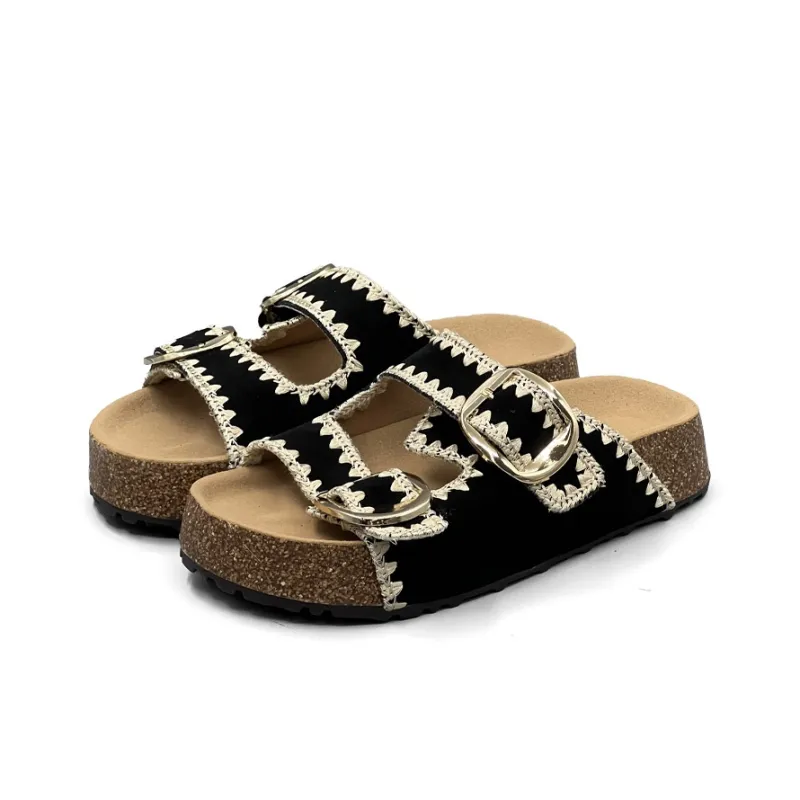 DOLIN COLLECTION Slide Slippers Platform Outerwear Women's-7