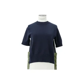 Sacai T Shirts Women's Navy