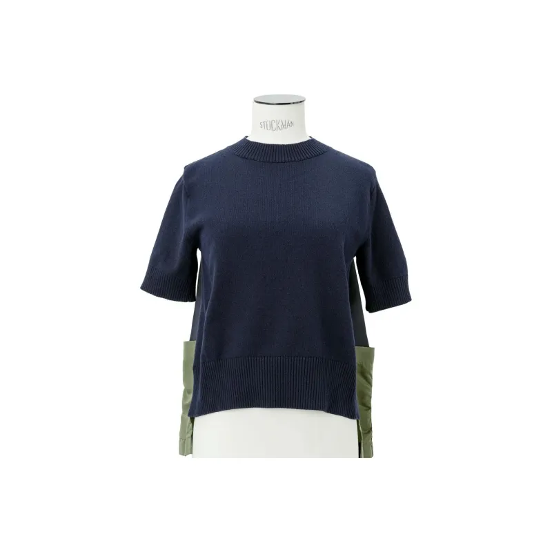 Sacai T Shirts Women's Navy-0