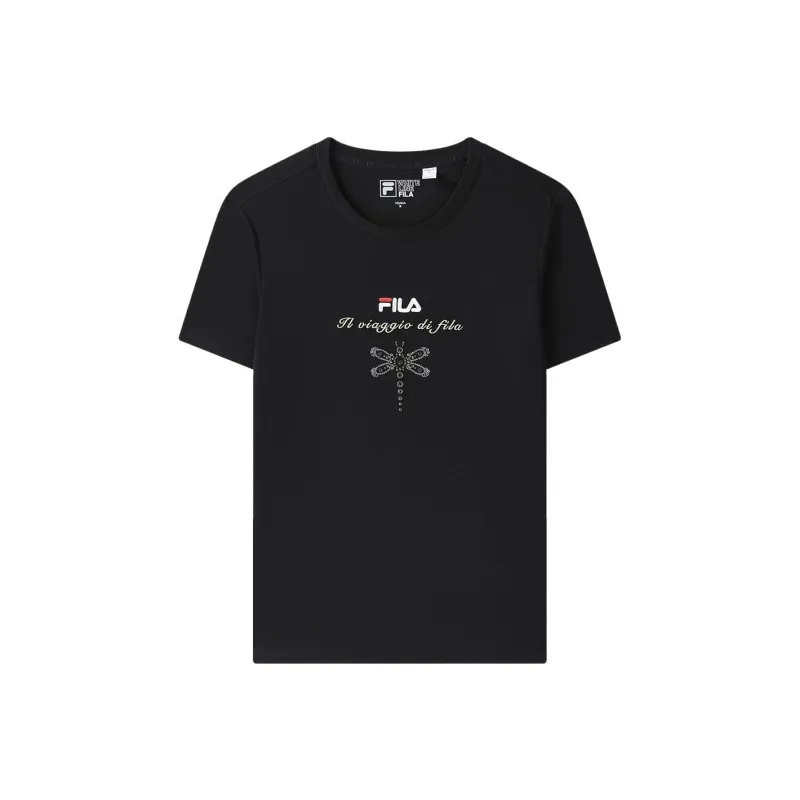 FILA T Shirts Women's Jet Black-0