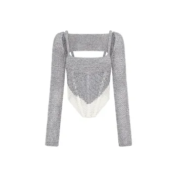 DION LEE Sweaters Women's Medium Gray