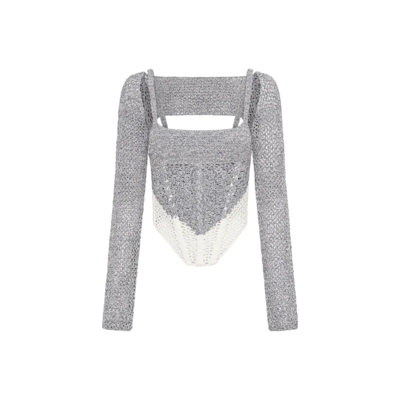 DION LEE Sweaters Women's Medium Gray-0