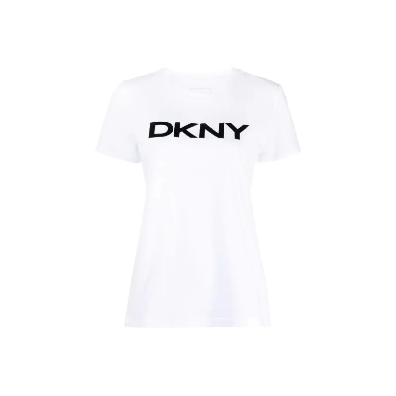 DKNY Logo print Cotton T shirt-0