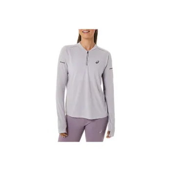 Asics Metarun 1/2 Zip Long Sleeve Top T-Shirt Women's Gray