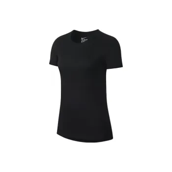 Nike Dri Fit Women'ss Crewneck Pullover T Shirt Black