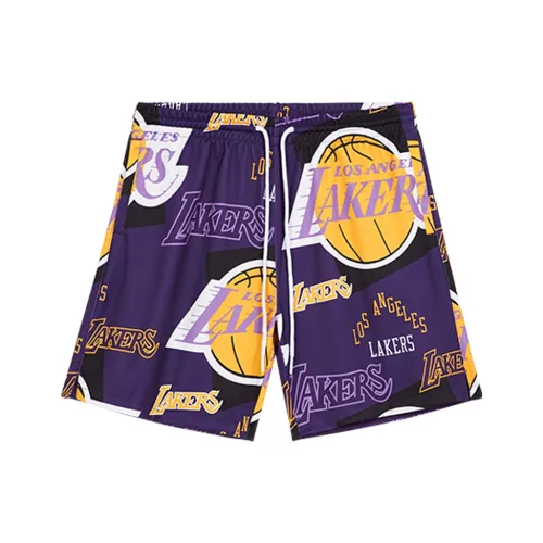 Mitchell & Ness Casual Shorts Unisex Purple