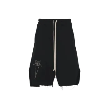 RICK OWENS X Champion Logo Embroidered Drawstring Shorts