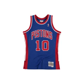 NBA Detroit Pistons Dennis Rodman 1988 Hardwood Classics Road Basketball Jerseys Men's Blue