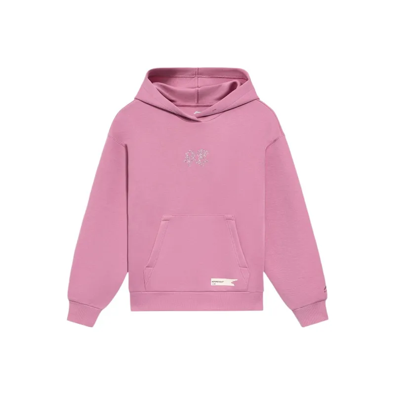 LINING Sports Trend Series Sweatshirts Women's Dark Rosy Red-0