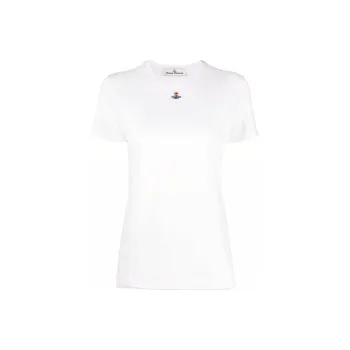 Vivienne Westwood Orb Logo embroidery Cotton T shirt