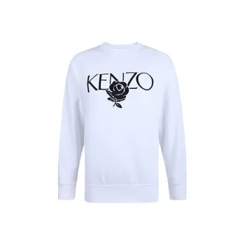 KENZO Letter Logo Sweatshirts Women's White