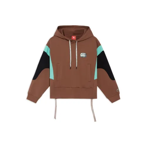 LiNing Sweatshirts Women's Tortoiseshell Brown
