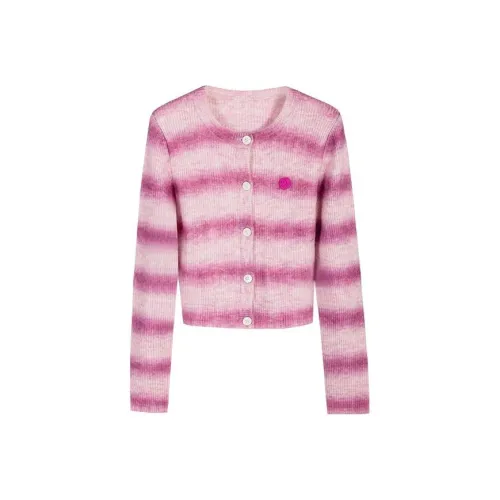 Self Who Sweater Women's Gradient Rose Red