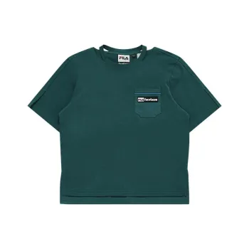 Facetasm X FILA FUSION FACETASM T Shirts Women's Tale Green