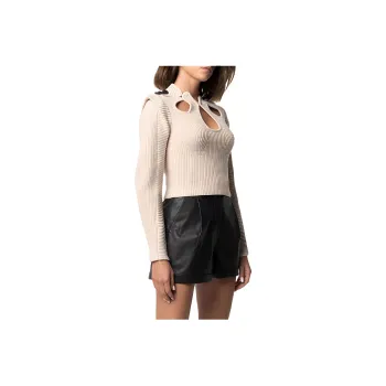 Self portrait FW21 Slim Fit Knitwear Women's Skin
