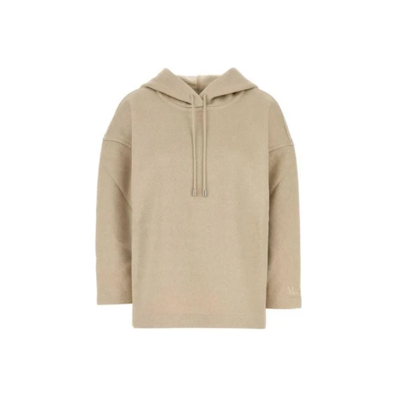 MaxMara Logo Embroidered Drawstring Hoodie-0