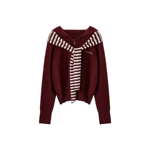 XIANGYING Sweater Women's Ancora Red