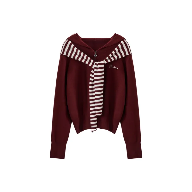 XIANGYING Sweater Women's Ancora Red-0