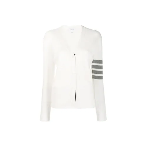 THOM BROWNE 4 Bar V Neck Cardigan