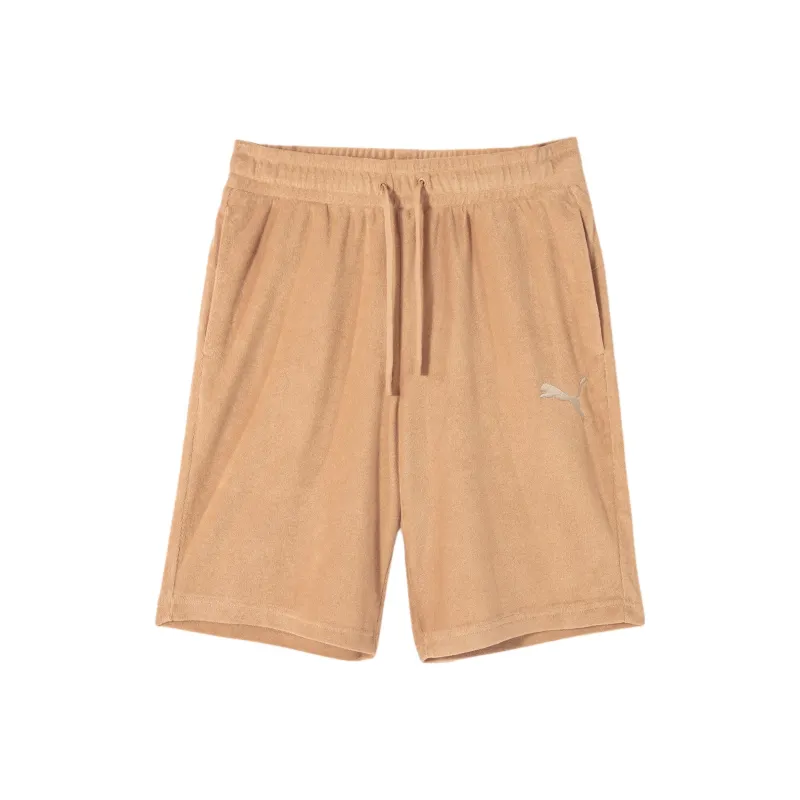 PUMA Basic Casual Shorts Men's Desert Yellow-0