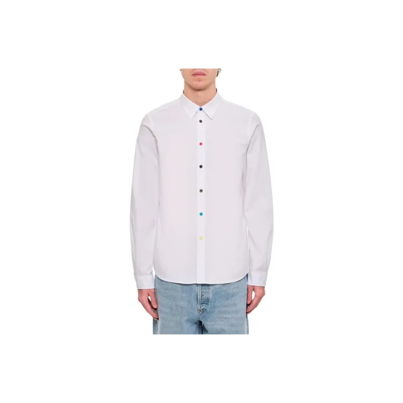 PS By Paul Smith Curved Hem Oxford Shirt-0