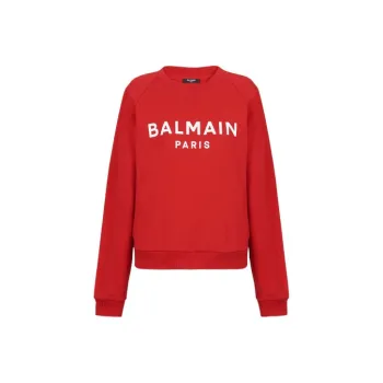 BALMAIN Sweatshirts Women's Red