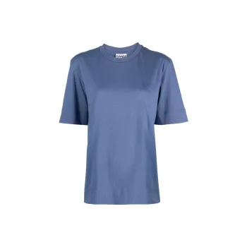 GANNI T-Shirts Women's Blue