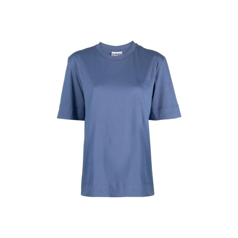 GANNI T-Shirts Women's Blue-0