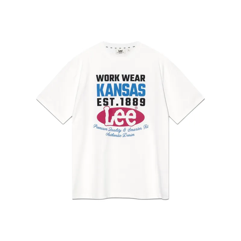 Lee Drop Shoulder Sleeve T Shirt Women's White-0