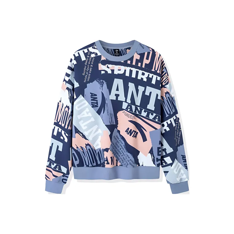 Anta Life Collection Sports Life Collection Sweatshirt Women's Melody Blue-0