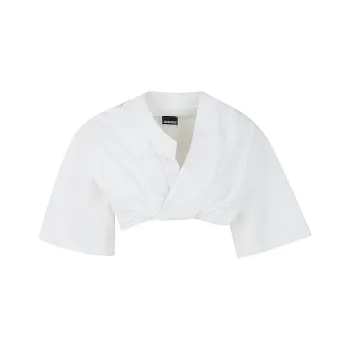 Jacquemus Le T Shirt Bahia Court 'White'